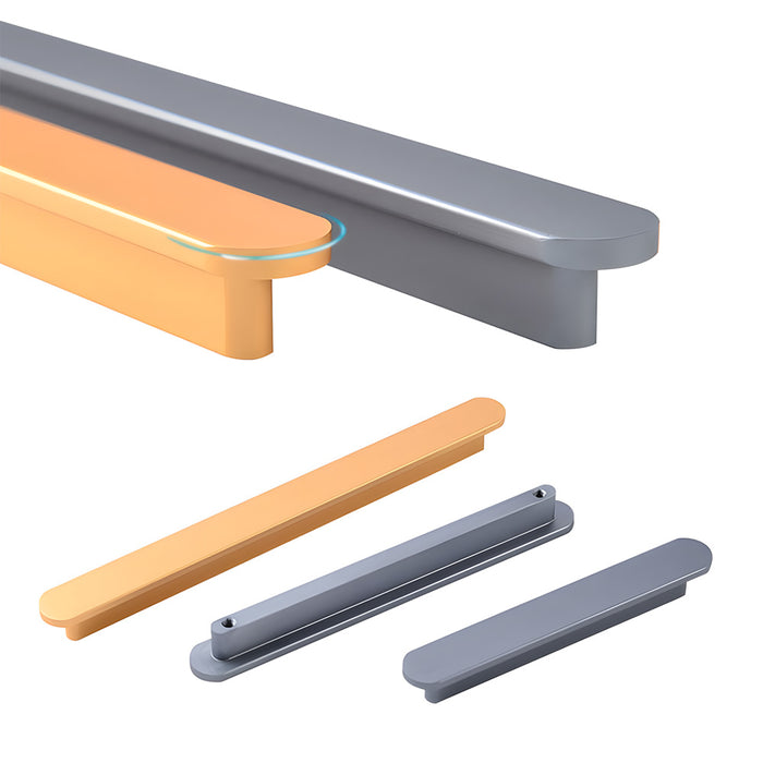Minimalist Aluminium Alloy T-Shaped Wardrobe Door Handles