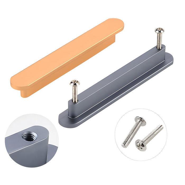 Minimalist Aluminium Alloy T-Shaped Wardrobe Door Handles