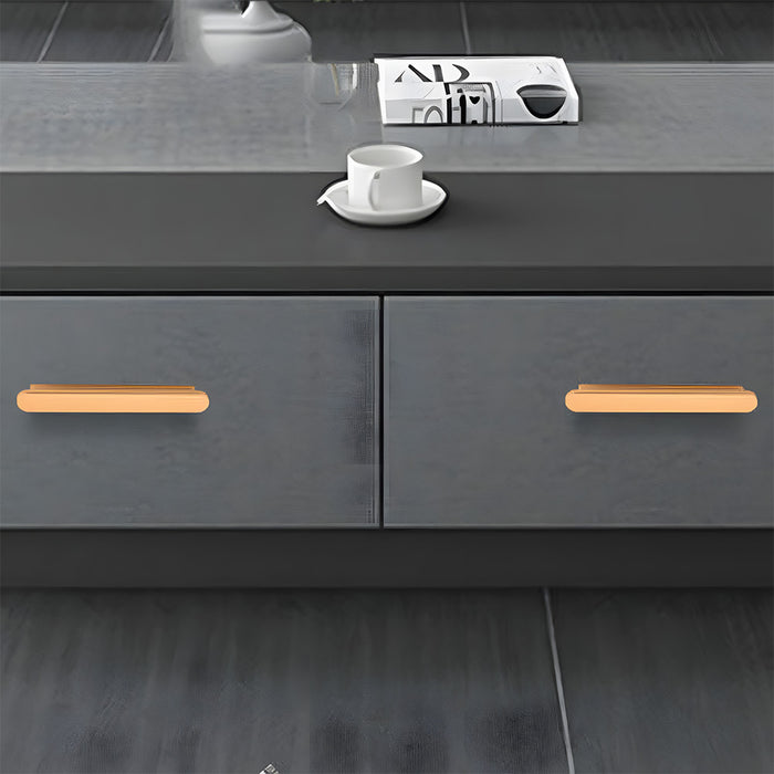 Minimalist Aluminium Alloy T-Shaped Wardrobe Door Handles