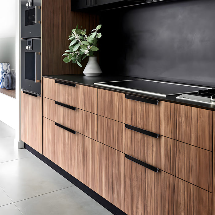 Minimalist Aluminum Alloy Finger Edge Pulls for Kitchen