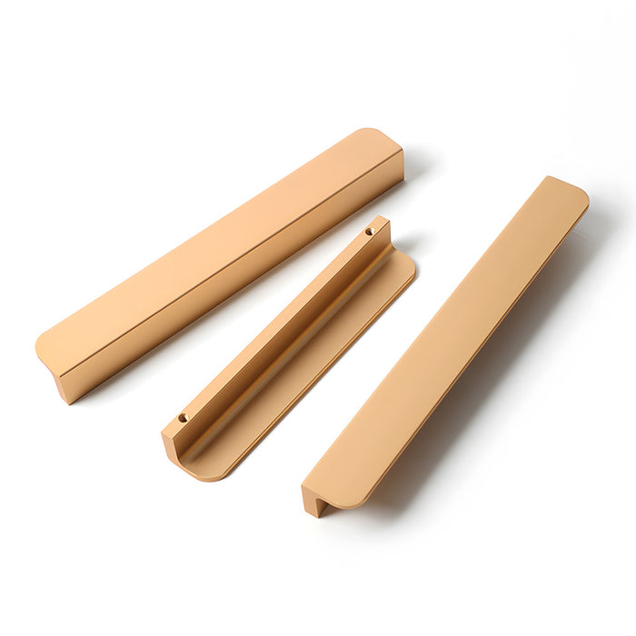 Minimalist Aluminum Alloy Finger Edge Pulls for Kitchen