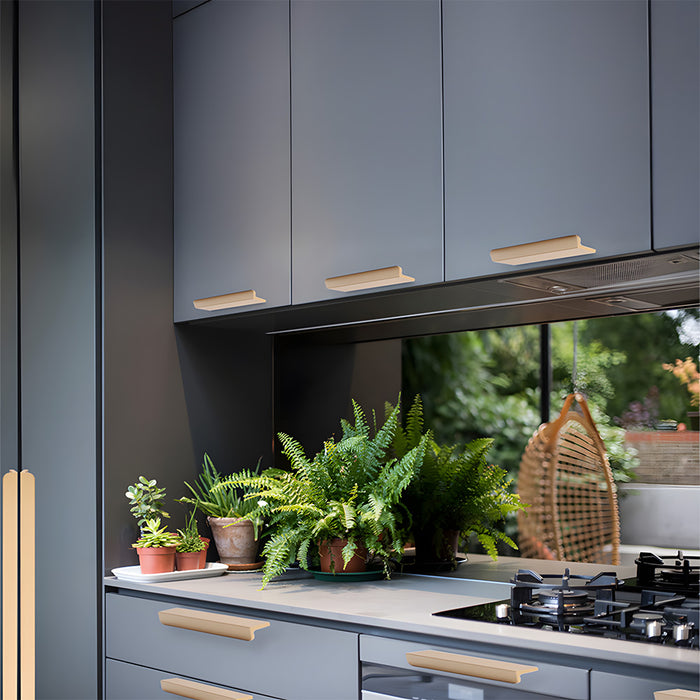 Minimalist Aluminum Alloy Finger Edge Pulls for Kitchen