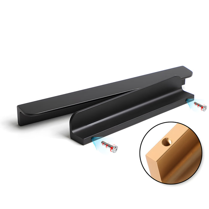 Minimalist Aluminum Alloy Finger Edge Pulls for Kitchen