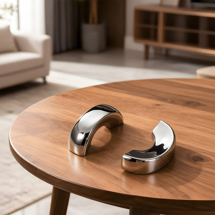 Minimalist Mid-Century Arch Cabinet Pulls