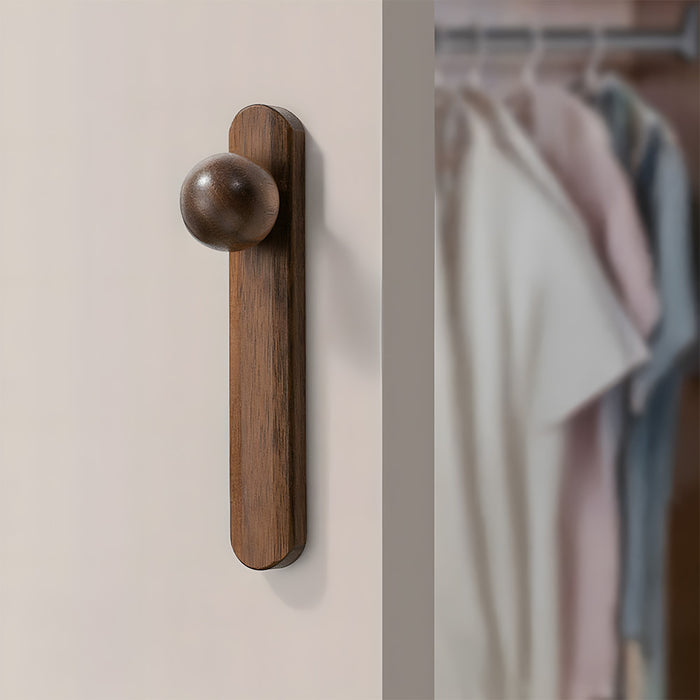 Minimalist Natural Wood Dresser Kitchen Cabinet Pulls