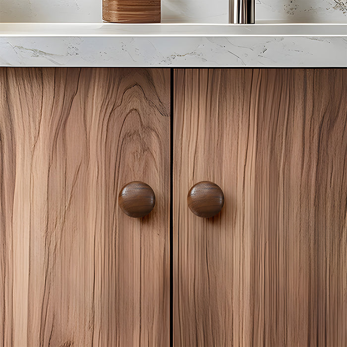 Minimalist Walnut Wood Cabinet Pulls