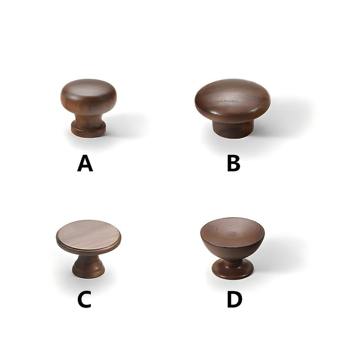 Minimalist Walnut Wood Cabinet Pulls