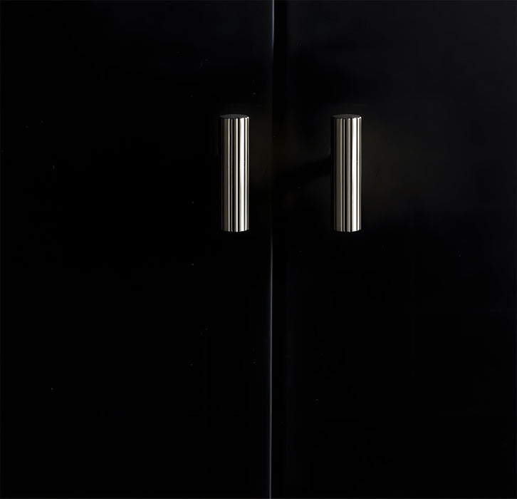 Modern Brass Straight Knurled Cupboard Handles