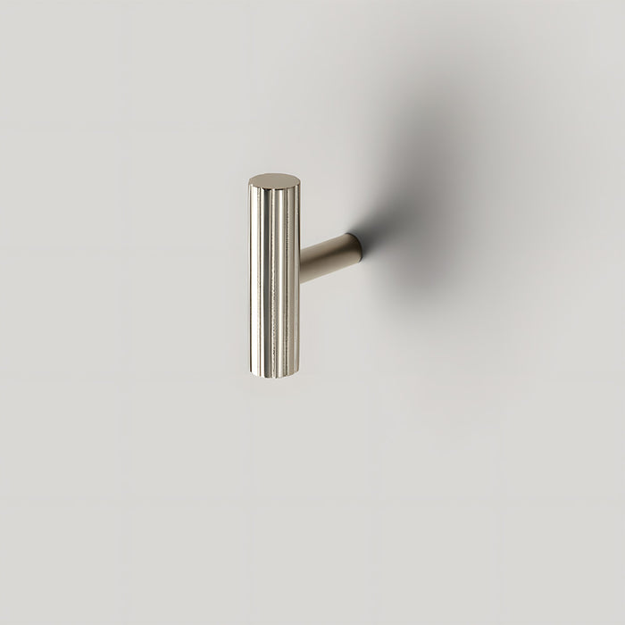 Modern Brass Straight Knurled Cupboard Handles