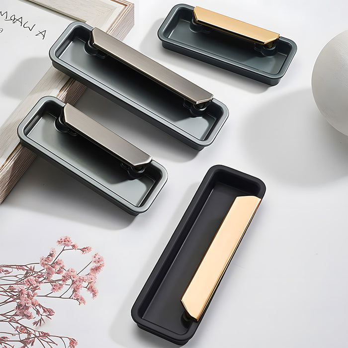 Modern Embedded Cupboard Handles Invisible Sliding Door Handles