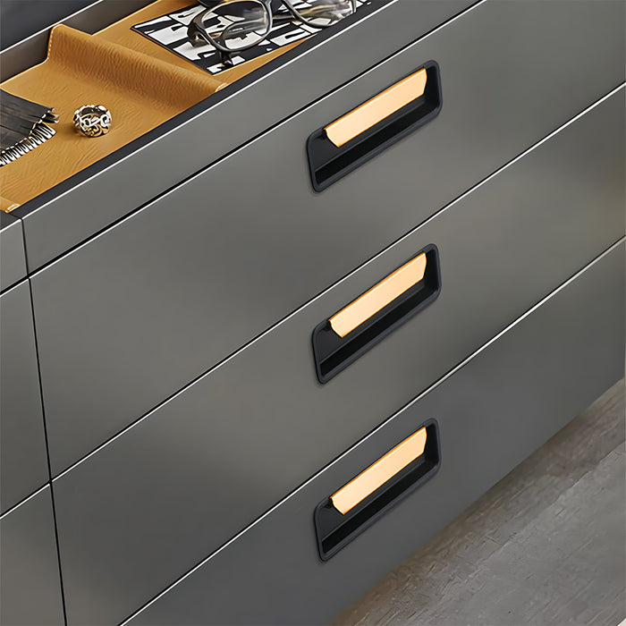 Modern Embedded Cupboard Handles Invisible Sliding Door Handles