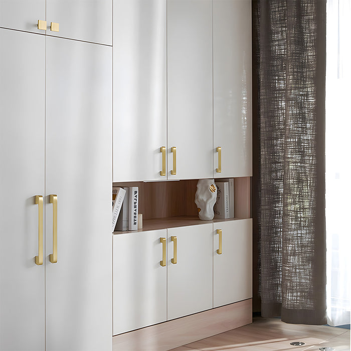 Modern Gold Brass Kitchen Cabinet Handles