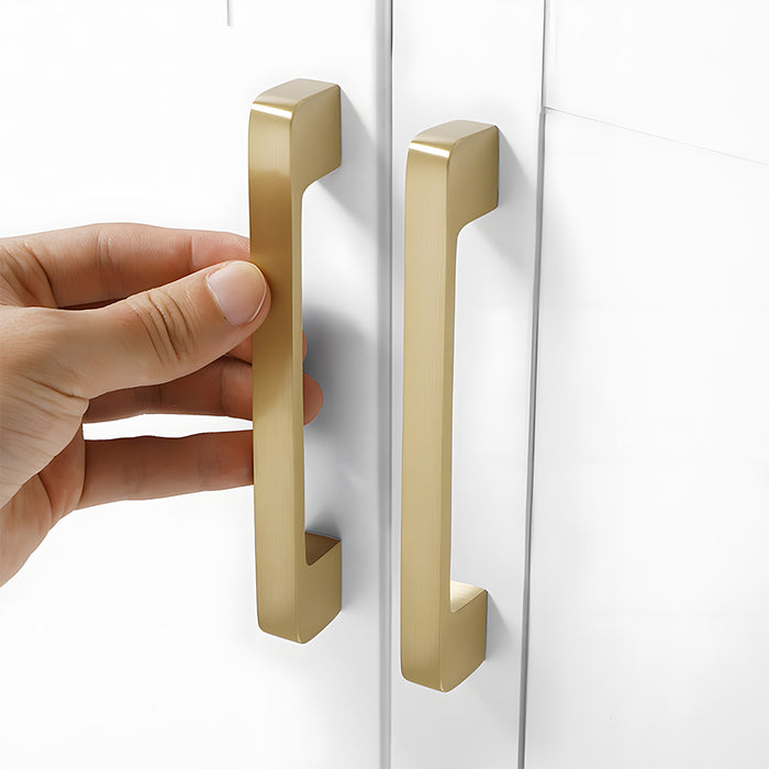 Modern Gold Brass Kitchen Cabinet Handles