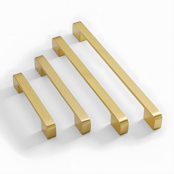 Modern Gold Brass Kitchen Cabinet Handles