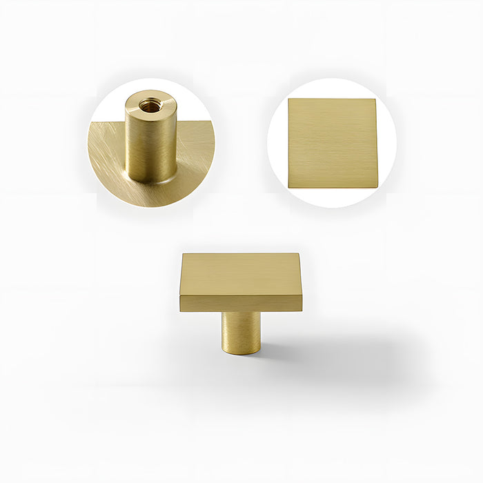 Modern Gold Brass Kitchen Cabinet Handles