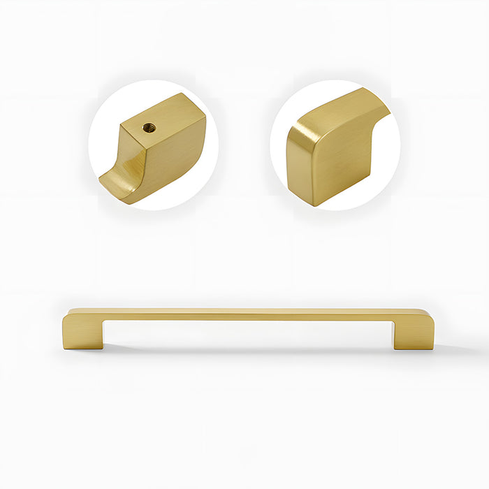 Modern Gold Brass Kitchen Cabinet Handles