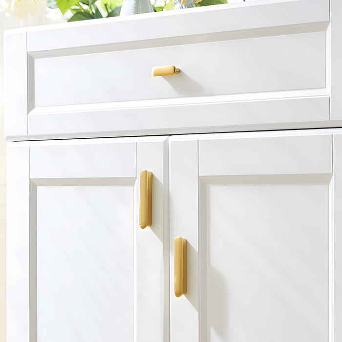 Modern Gold Brass T-Shaped Cabinet Handles