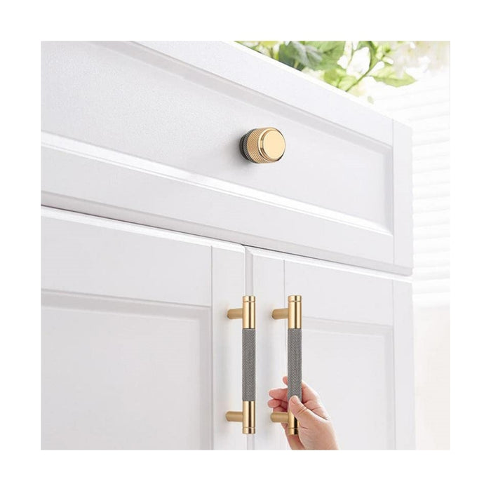 Kitchen Cupboard Dresser Knobs 4 Pack 4-Pack Modern Knurl Brass - Gold Brushed Finish, 2 Inch, For Drawers & Cupboards Cabinet Knobs Kitchen Cupboard Dresser Knobs 4 Pack 4-Pack Modern Knurl Brass - Gold Brushed Finish, 2 Inch, For Drawers & Cupboards Cabinet Knobs