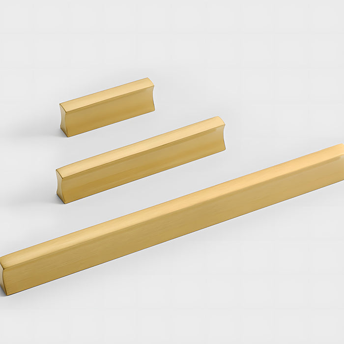 Modern I-Shaped Brass Kitchen Cabinet Handles