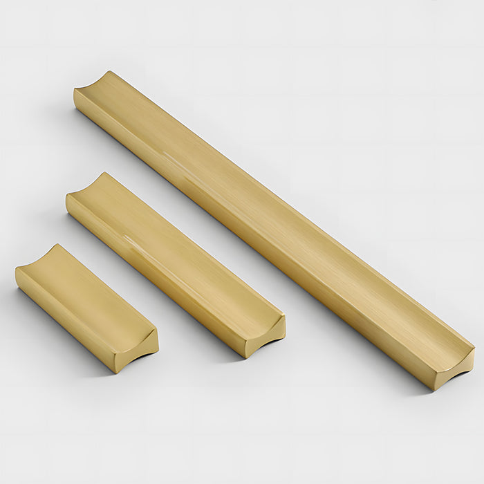 Modern I-Shaped Brass Kitchen Cabinet Handles