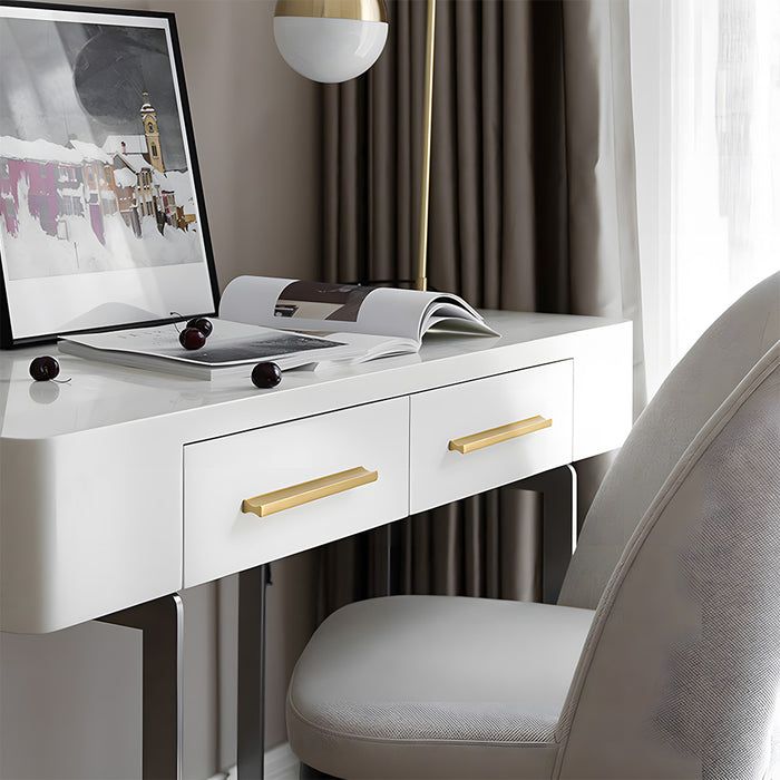 Modern I-Shaped Brass Kitchen Cabinet Handles