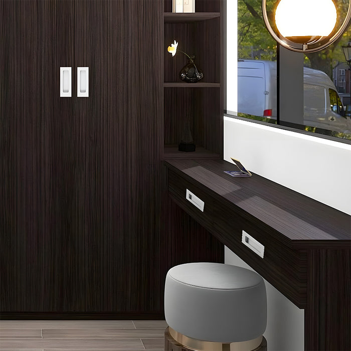 Modern Invisible Sliding Door Handles Recessed Flush Finger Pulls