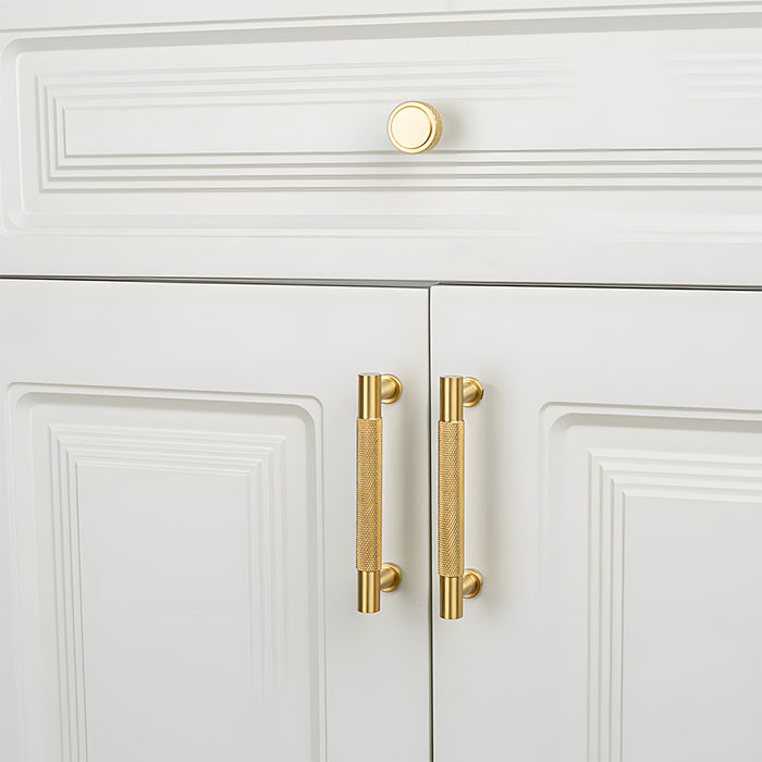 Modern Knurled Cabinet Pulls & Knobs