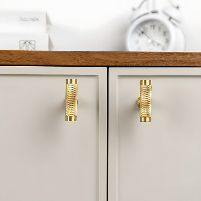 Modern Knurled Cabinet Pulls & Knobs