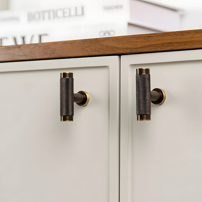 Modern Knurled Cabinet Pulls & Knobs