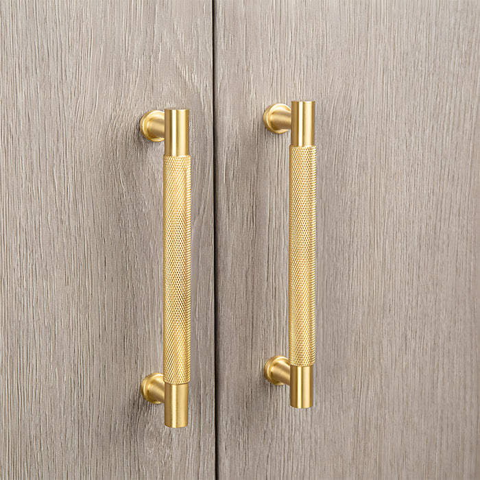 Modern Knurled Cabinet Pulls & Knobs
