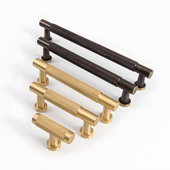 Modern Knurled Cabinet Pulls & Knobs