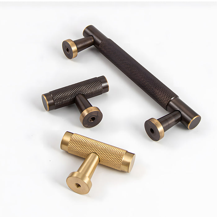 Modern Knurled Cabinet Pulls & Knobs