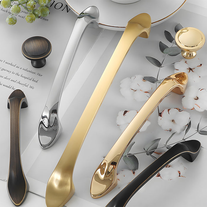 Modern Luxe Brass Drawer Pulls Kitchen Cabinet Handles