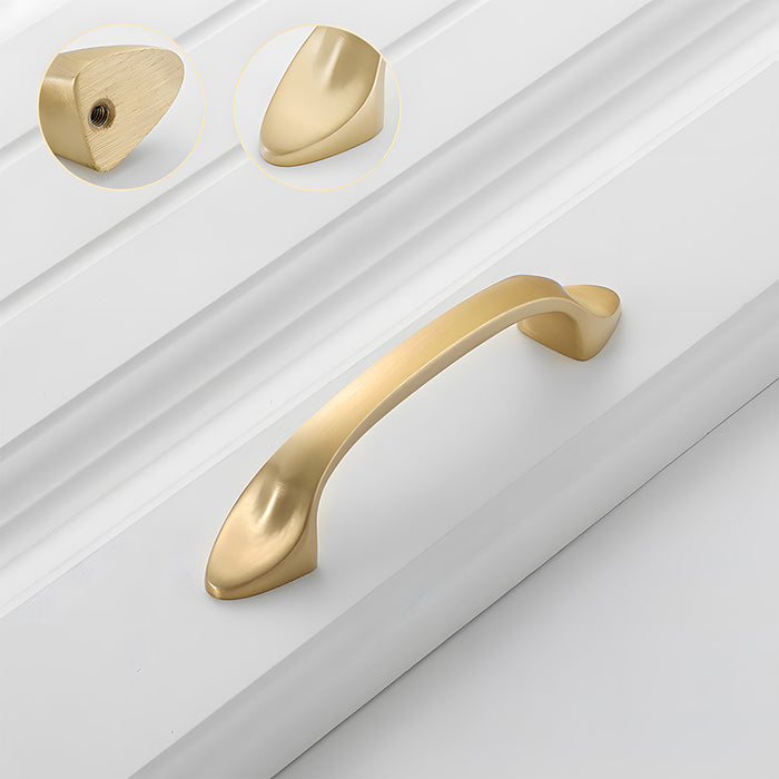 Modern Luxe Brass Drawer Pulls Kitchen Cabinet Handles