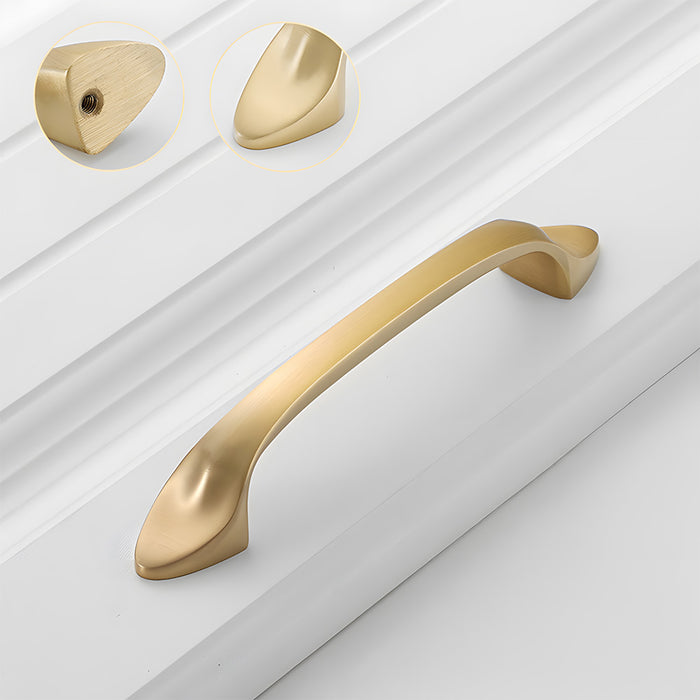 Modern Luxe Brass Drawer Pulls Kitchen Cabinet Handles