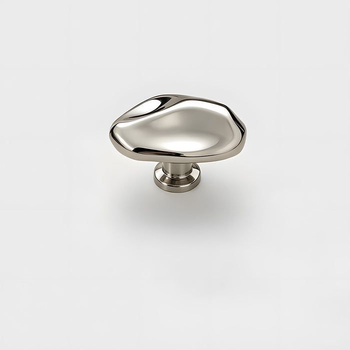 Modern Luxe Bright Silver Bronze Cabinet Closet Knob