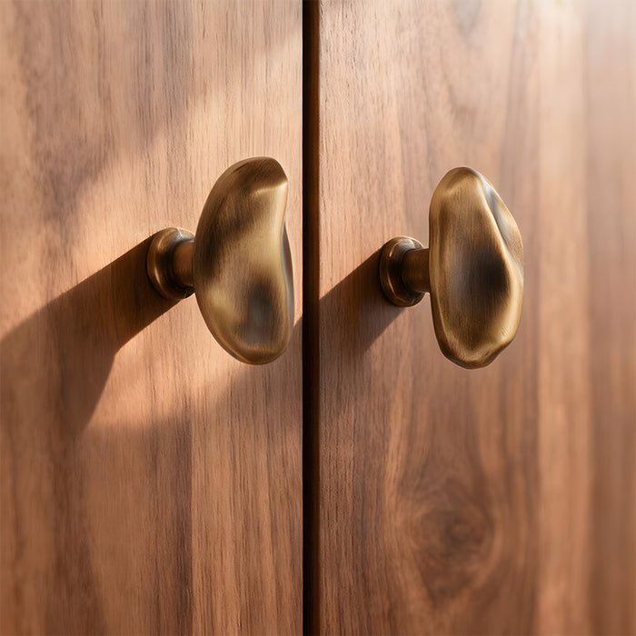 Modern Luxe Bright Silver Bronze Cabinet Closet Knob