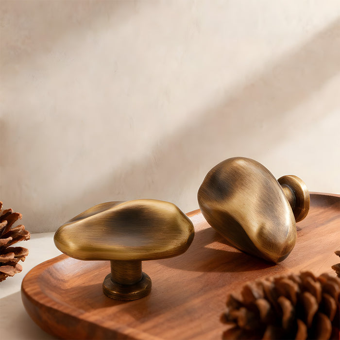 Modern Luxe Bright Silver Bronze Cabinet Closet Knob