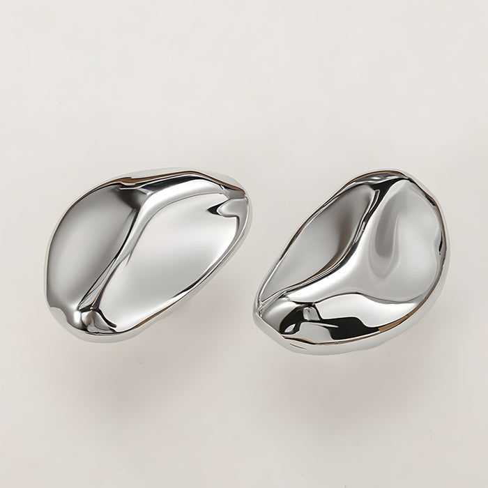 Modern Luxe Bright Silver Bronze Cabinet Closet Knob