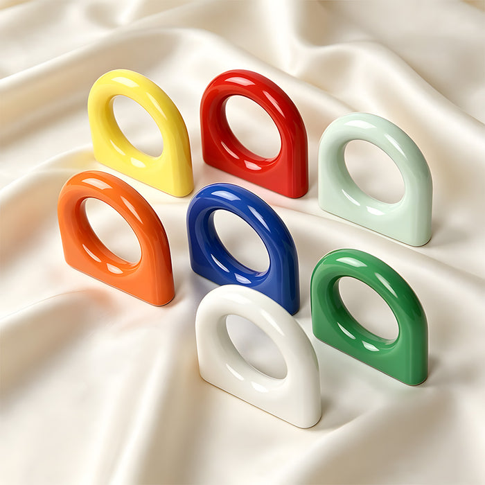 Modern Minimalist Oval Loop Cabinet Handles