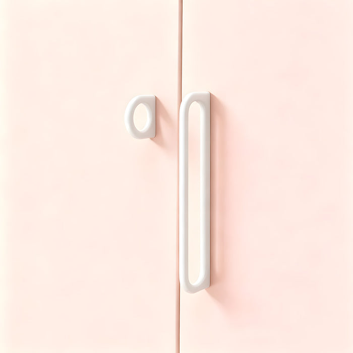 Modern Minimalist Oval Loop Cabinet Handles