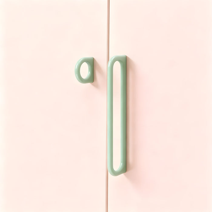 Modern Minimalist Oval Loop Cabinet Handles