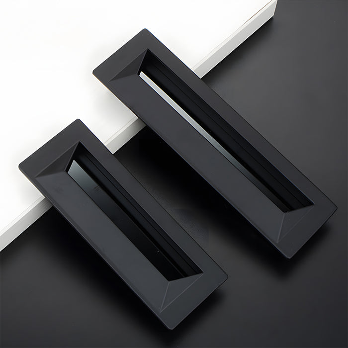 Modern Rectangular Recessed Drawer Pull Embedded Cabinet Handles