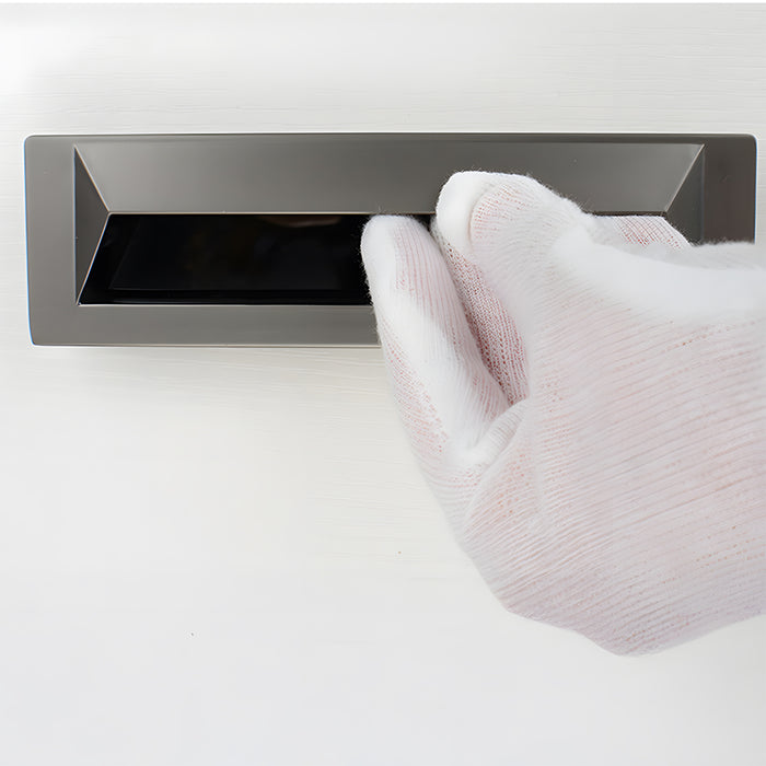 Modern Rectangular Recessed Drawer Pull Embedded Cabinet Handles