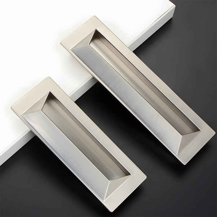 Modern Rectangular Recessed Drawer Pull Embedded Cabinet Handles