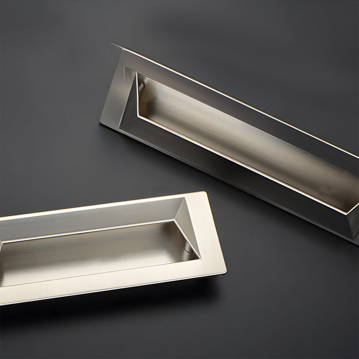 Modern Rectangular Recessed Drawer Pull Embedded Cabinet Handles