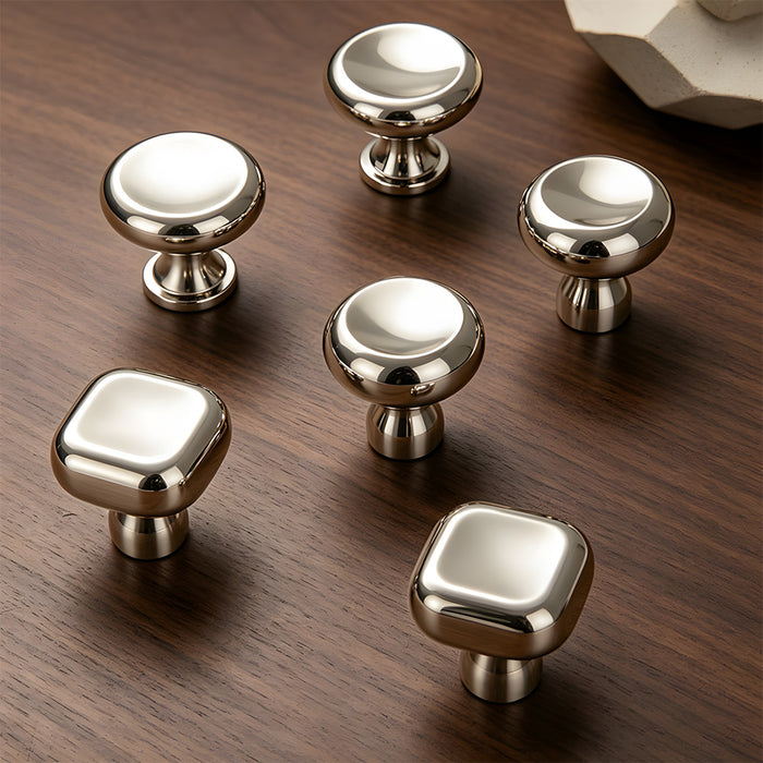 Modern Round & Square Concave Dresser Drawer Knobs
