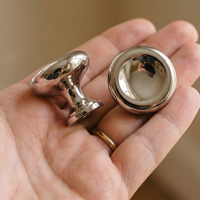 Modern Round & Square Concave Dresser Drawer Knobs