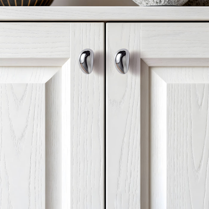 Modern Sculptural Liquid Drawer Handles for Kitchen Cabinets