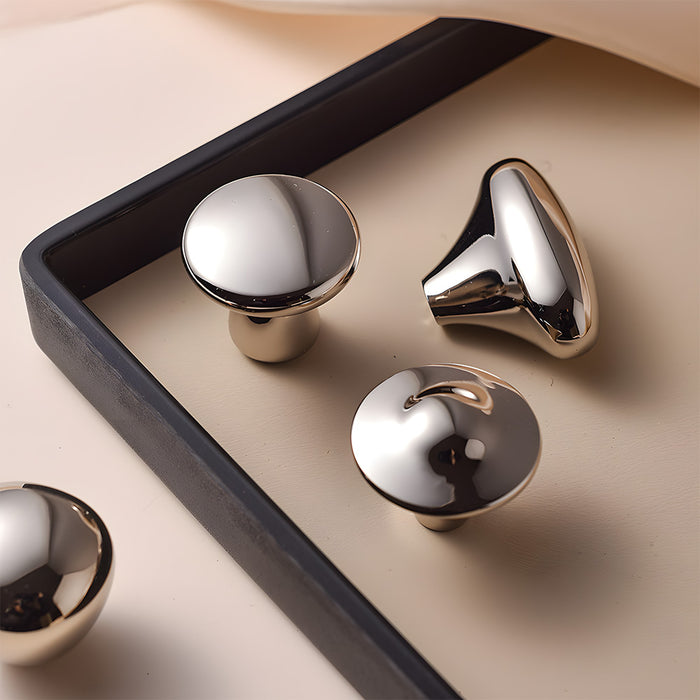 Modern Sculptural Liquid Drawer Handles for Kitchen Cabinets